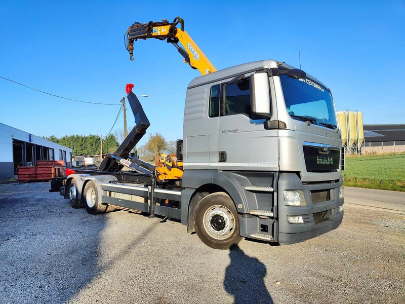 MAN TGX 26.400 6x2 Euro5 Container LEEBUR + Crane Effer 145 - Kotalni prekucni tovornjak, Tovornjak z dvigalom: slika 2 MAN TGX 26.400 6x2 Euro5 Container LEEBUR + Crane Effer 145 - Kotalni prekucni tovornjak, Tovornjak z dvigalom: slika 2
