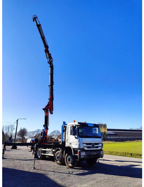 Tovornjak s kesonom, Tovornjak z dvigalom Mercedes-Benz Actros 4151 V8 8x4 Palfinger PK78002 + Flyjib PJ170: slika 17