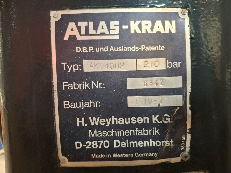 Atlas AK 4002 - Paletno dvigalo: slika 5 Atlas AK 4002 - Paletno dvigalo: slika 5