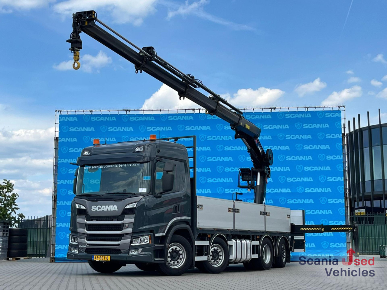 SCANIA G 450 B8x2*6NB DIFF-L HIAB X-HIPRO 262 EP-4 - Tovornjak s kesonom: slika 1 SCANIA G 450 B8x2*6NB DIFF-L HIAB X-HIPRO 262 EP-4 - Tovornjak s kesonom: slika 1