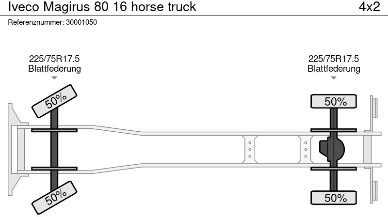 Tovornjak za prevoz živine Iveco Magirus 80 16 horse truck: slika 12