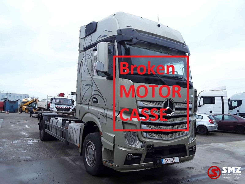 Mercedes-Benz Actros 1851 motor KO broken casse - Kontejnerski tovornjak/ Tovornjak z zamenljivim tovoriščem: slika 1 Mercedes-Benz Actros 1851 motor KO broken casse - Kontejnerski tovornjak/ Tovornjak z zamenljivim tovoriščem: slika 1