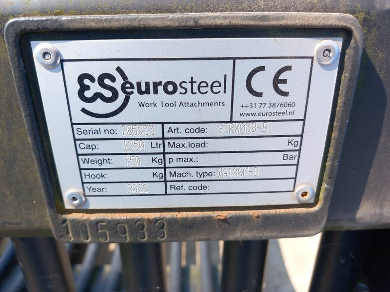 Eurosteel Puinriek WA100 - Žlica za Gradbeni stroj: slika 4 Eurosteel Puinriek WA100 - Žlica za Gradbeni stroj: slika 4