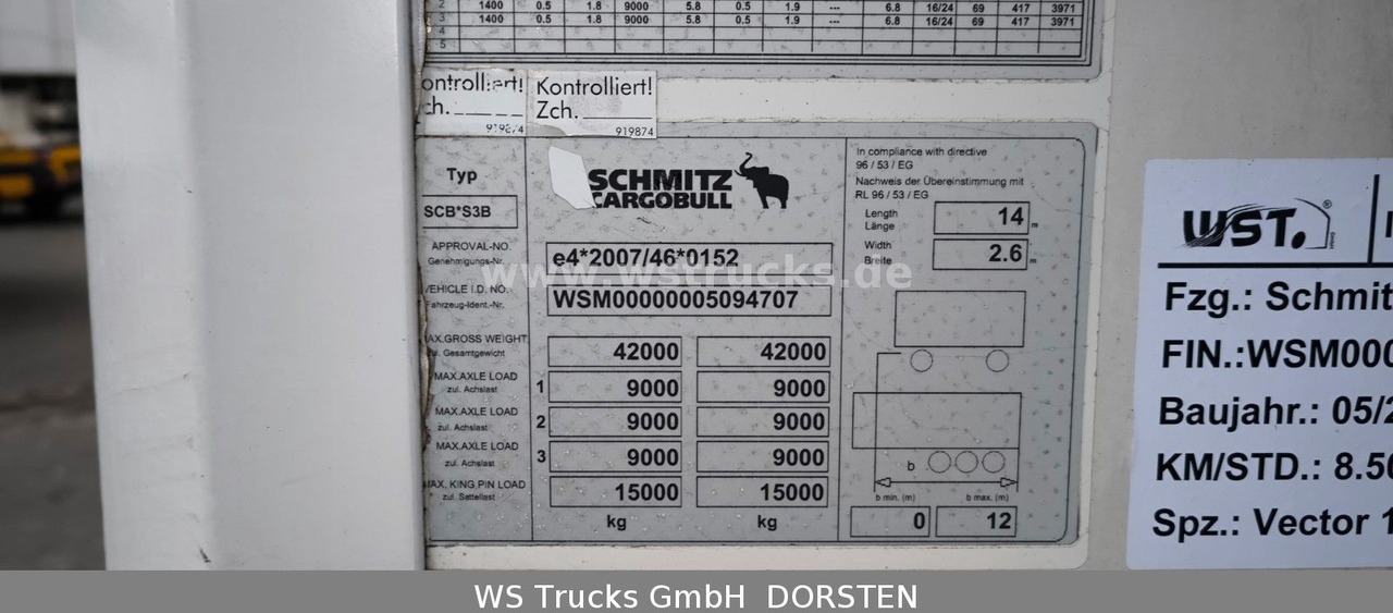 Schmitz Cargobull SKO 24 Kühlauflieger Vector 1550 Strom/Diesel - Polprikolica hladilnik: slika 5 Schmitz Cargobull SKO 24 Kühlauflieger Vector 1550 Strom/Diesel - Polprikolica hladilnik: slika 5