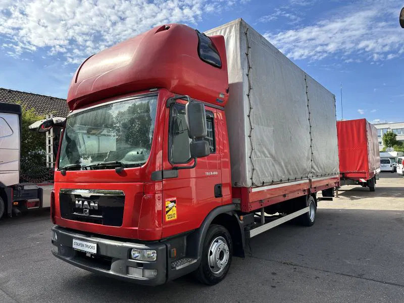 MAN TGL 8.180 FBL Plane langes Haus Topsleeper Klima - Dostavno vozilo s ponjavo: slika 1 MAN TGL 8.180 FBL Plane langes Haus Topsleeper Klima - Dostavno vozilo s ponjavo: slika 1