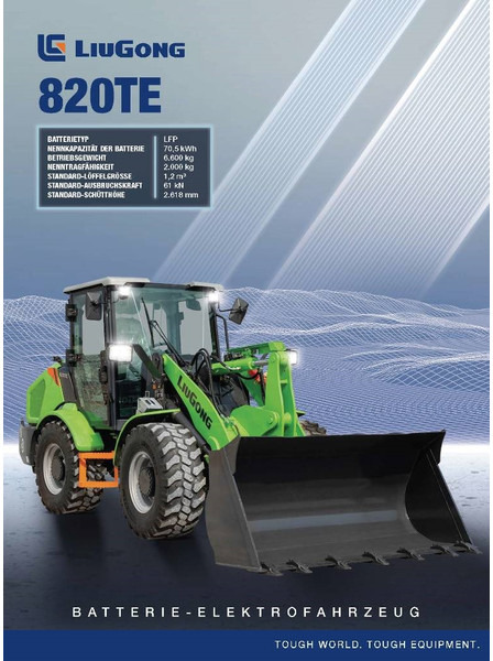 LIUGONG 820 TE vollelektrisch, 6.600 kg, 1.2 cbm - Kolesni nakladalec: slika 1 LIUGONG 820 TE vollelektrisch, 6.600 kg, 1.2 cbm - Kolesni nakladalec: slika 1