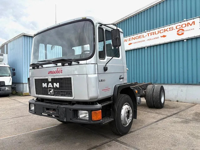 MAN 18 18.232 4x2 FULL STEEL CHASSIS (MANUAL GEARBOX / FULL STEEL SUSPENSION / REDUCTION AXLE) - Tovornjak-šasija: slika 1 MAN 18 18.232 4x2 FULL STEEL CHASSIS (MANUAL GEARBOX / FULL STEEL SUSPENSION / REDUCTION AXLE) - Tovornjak-šasija: slika 1