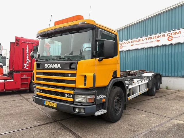 Scania P114-340 6x2 WITH MULTILIFT CONTAINERSYSTEM ONLY 80.500 KM!! ORIGINAL (10 TIRES / FULL STEEL SUSPENSION / 12 GEARS MANUAL GEARBO - Kontejnerski tovornjak/ Tovornjak z zamenljivim tovoriščem: slika 1 Scania P114-340 6x2 WITH MULTILIFT CONTAINERSYSTEM ONLY 80.500 KM!! ORIGINAL (10 TIRES / FULL STEEL SUSPENSION / 12 GEARS MANUAL GEARBO - Kontejnerski tovornjak/ Tovornjak z zamenljivim tovoriščem: slika 1