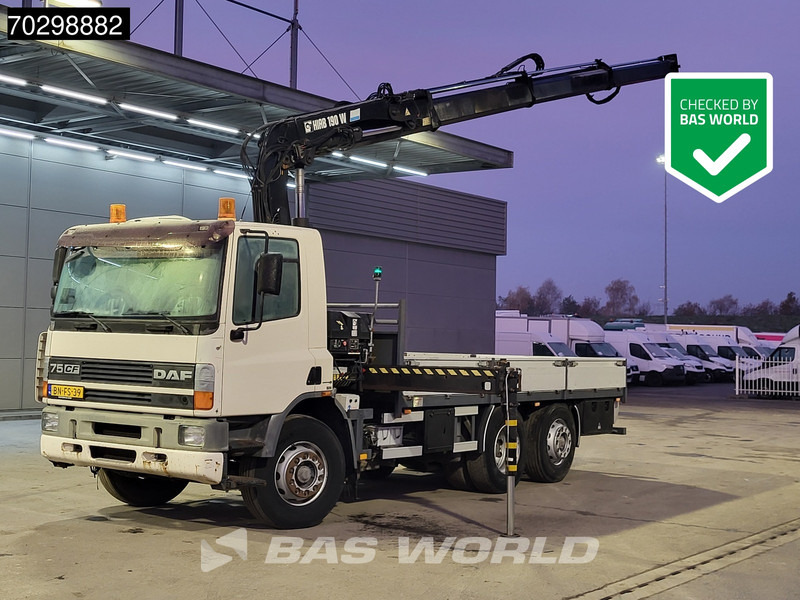 DAF 75CF.250 CF 6X2 HIAB 190W3 Crane Kran Remote Rotator Steering Axle Automatic Euro 3 - Tovornjak s kesonom, Tovornjak z dvigalom: slika 1 DAF 75CF.250 CF 6X2 HIAB 190W3 Crane Kran Remote Rotator Steering Axle Automatic Euro 3 - Tovornjak s kesonom, Tovornjak z dvigalom: slika 1