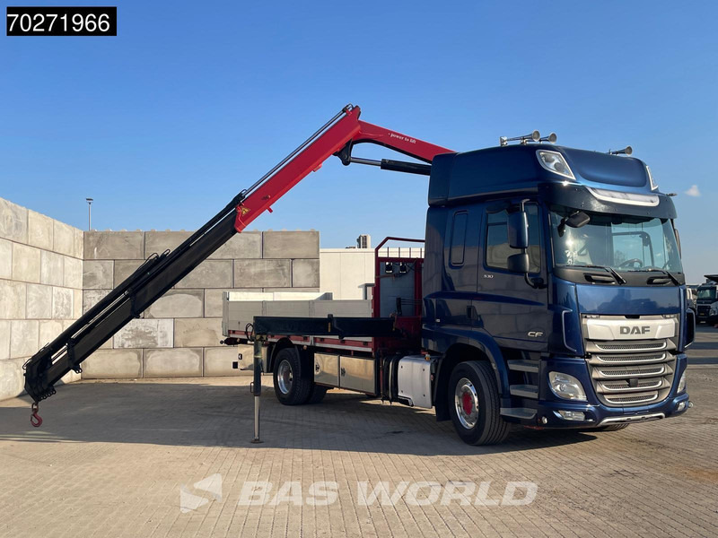 Tovornjak s kesonom, Tovornjak z dvigalom DAF CF 530 4X2 HMF 1820-RC Kran Crane Retarder Space cab Euro 6: slika 5