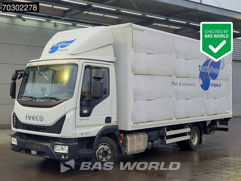 Iveco Eurocargo 80E190 4X2 8tonner Manual 1500kg Tailgate Euro 6 - Tovornjak zabojnik: slika 1 Iveco Eurocargo 80E190 4X2 8tonner Manual 1500kg Tailgate Euro 6 - Tovornjak zabojnik: slika 1