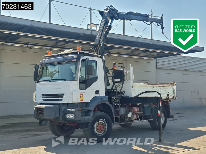 Iveco Trakker 310 4X4 Atlas 145.2-A2 Kran Crane 4x4 Big axle 6m3 3 sided tipper Euro 4 - Tovornjak prekucnik, Tovornjak z dvigalom: slika 1 Iveco Trakker 310 4X4 Atlas 145.2-A2 Kran Crane 4x4 Big axle 6m3 3 sided tipper Euro 4 - Tovornjak prekucnik, Tovornjak z dvigalom: slika 1