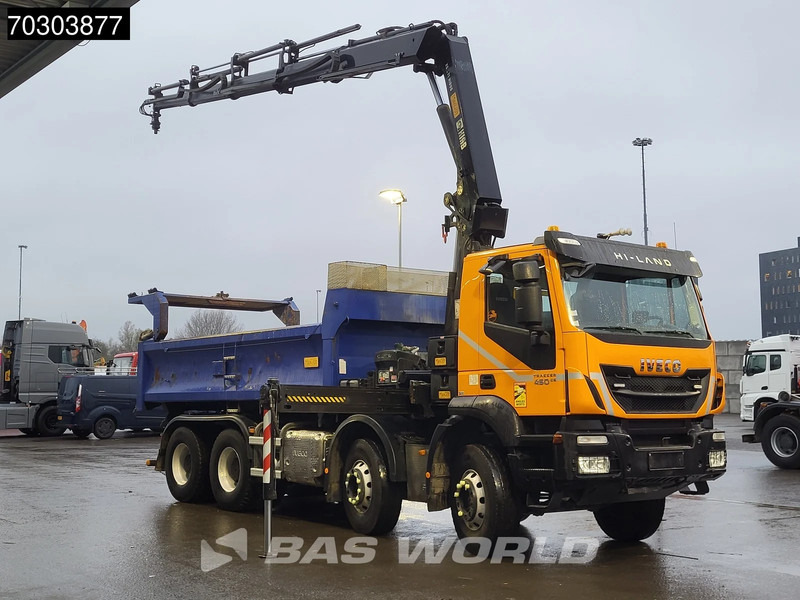 Iveco Trakker 450 8X4 HIAB 211 EP-4 Hiduo Kran Crane Big-Axle 2-Side Tipper Euro 6 - Tovornjak prekucnik, Tovornjak z dvigalom: slika 3 Iveco Trakker 450 8X4 HIAB 211 EP-4 Hiduo Kran Crane Big-Axle 2-Side Tipper Euro 6 - Tovornjak prekucnik, Tovornjak z dvigalom: slika 3