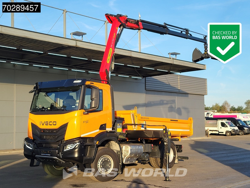 Iveco X-Way 400 4X2 New! Palfinger PK12.501 Crane Meiller 3-Side Tipper Navi ACC Euro 6 - Tovornjak prekucnik, Tovornjak z dvigalom: slika 1 Iveco X-Way 400 4X2 New! Palfinger PK12.501 Crane Meiller 3-Side Tipper Navi ACC Euro 6 - Tovornjak prekucnik, Tovornjak z dvigalom: slika 1