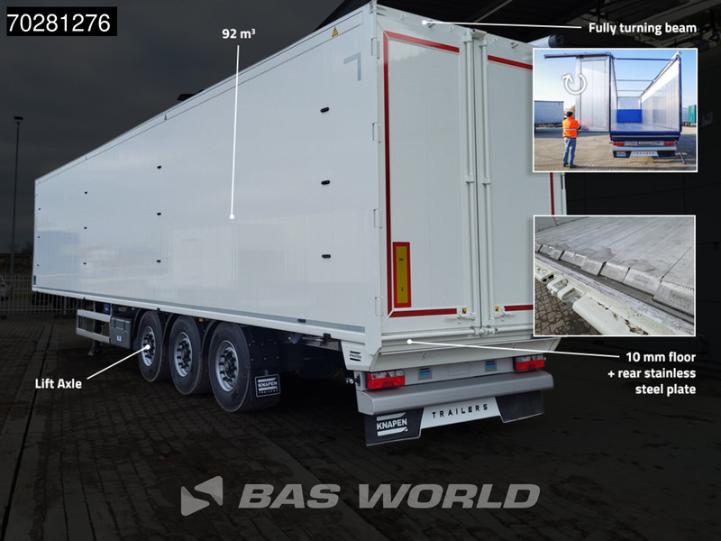 Knapen K100 10MM 92m3 3 axles NEW 92M3 10mm Liftachse - Tovorna pohodna polprikolica: slika 2 Knapen K100 10MM 92m3 3 axles NEW 92M3 10mm Liftachse - Tovorna pohodna polprikolica: slika 2
