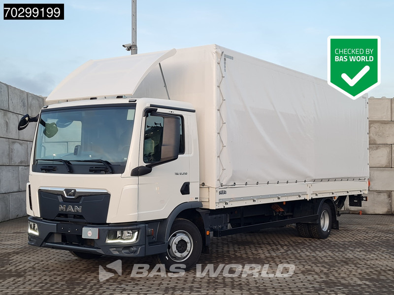 MAN TGL 12.250 4X2 12tonner 1500kg Ladebordwand Automatic Cruise Control Euro 6 - Tovornjak s ponjavo: slika 1 MAN TGL 12.250 4X2 12tonner 1500kg Ladebordwand Automatic Cruise Control Euro 6 - Tovornjak s ponjavo: slika 1