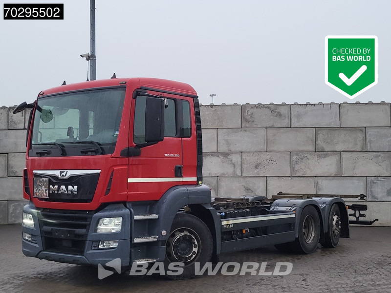 MAN TGS 26.320 TGS 6X2 ADR BDF Lift+Steering Axle Automatic Euro 6 - Kontejnerski tovornjak/ Tovornjak z zamenljivim tovoriščem: slika 1 MAN TGS 26.320 TGS 6X2 ADR BDF Lift+Steering Axle Automatic Euro 6 - Kontejnerski tovornjak/ Tovornjak z zamenljivim tovoriščem: slika 1