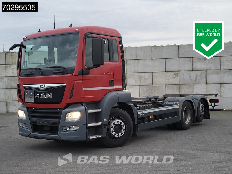 MAN TGS 26.320 TGS 6X2 ADR BDF Lift + Steering Axle Euro 6 - Kontejnerski tovornjak/ Tovornjak z zamenljivim tovoriščem: slika 1 MAN TGS 26.320 TGS 6X2 ADR BDF Lift + Steering Axle Euro 6 - Kontejnerski tovornjak/ Tovornjak z zamenljivim tovoriščem: slika 1