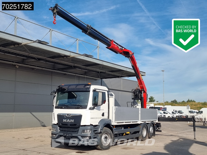 MAN TGS 26.440 6X2 NEW NL-Truck Palfinger PK 20.501 L TEC3 Kran Crane Baustoff Euro 6 - Tovornjak s kesonom, Tovornjak z dvigalom: slika 1 MAN TGS 26.440 6X2 NEW NL-Truck Palfinger PK 20.501 L TEC3 Kran Crane Baustoff Euro 6 - Tovornjak s kesonom, Tovornjak z dvigalom: slika 1