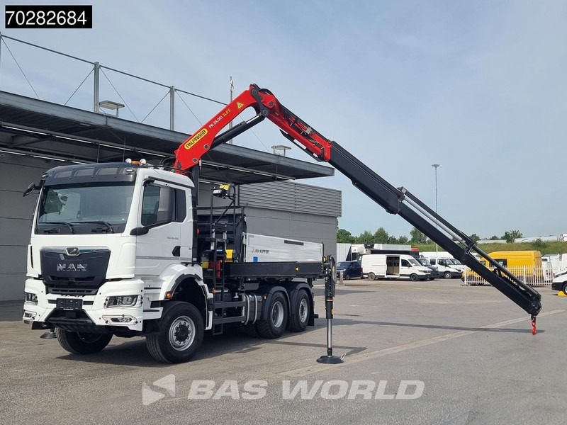 Nov Tovornjak prekucnik, Tovornjak z dvigalom MAN TGS 28.520 6X4 Palfinger PK24001 SLD 5 Kran 2-way tipper Retarder Big-Axle Liftachse Euro 6: slika 7