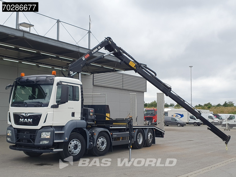 MAN TGS 35.360 8X2 HIAB X-Hiduo 158 BS-3 Crane Lift+lenkasche Machine transporter Euro 6 - Tovornjak avtotransporter, Tovornjak z dvigalom: slika 5 MAN TGS 35.360 8X2 HIAB X-Hiduo 158 BS-3 Crane Lift+lenkasche Machine transporter Euro 6 - Tovornjak avtotransporter, Tovornjak z dvigalom: slika 5