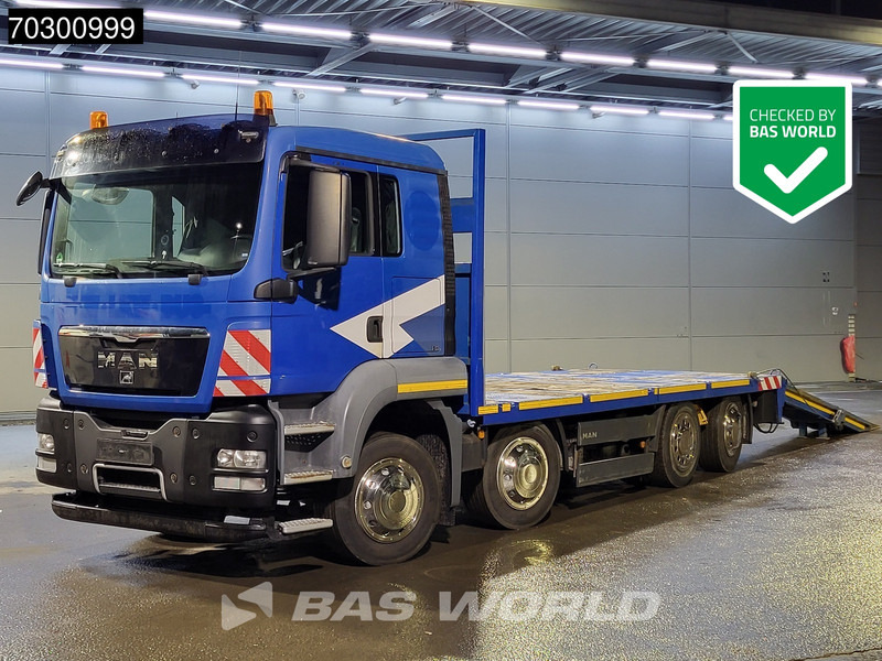 MAN TGS 35.480 8X2 Machine transporter Hydraulic Ramps Lift+Steering Axle Manual Euro 5 - Tovornjak avtotransporter: slika 1 MAN TGS 35.480 8X2 Machine transporter Hydraulic Ramps Lift+Steering Axle Manual Euro 5 - Tovornjak avtotransporter: slika 1