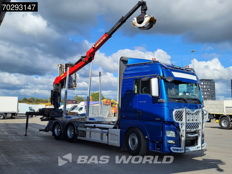 MAN TGX 33.580 TGX 6X4 Palfinger Epsilon Wood crane Holztransport Retarder Navi Xenon Euro 6 - Tovornjak za prevoz lesa, Tovornjak z dvigalom: slika 3 MAN TGX 33.580 TGX 6X4 Palfinger Epsilon Wood crane Holztransport Retarder Navi Xenon Euro 6 - Tovornjak za prevoz lesa, Tovornjak z dvigalom: slika 3
