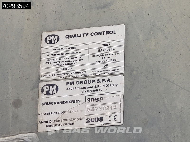 Mercedes-Benz Actros 2532 6X2 PM 30 T/M Crane Winch Remote Lift+Steering Axle 3-Pedals lizing Mercedes-Benz Actros 2532 6X2 PM 30 T/M Crane Winch Remote Lift+Steering Axle 3-Pedals: slika 20