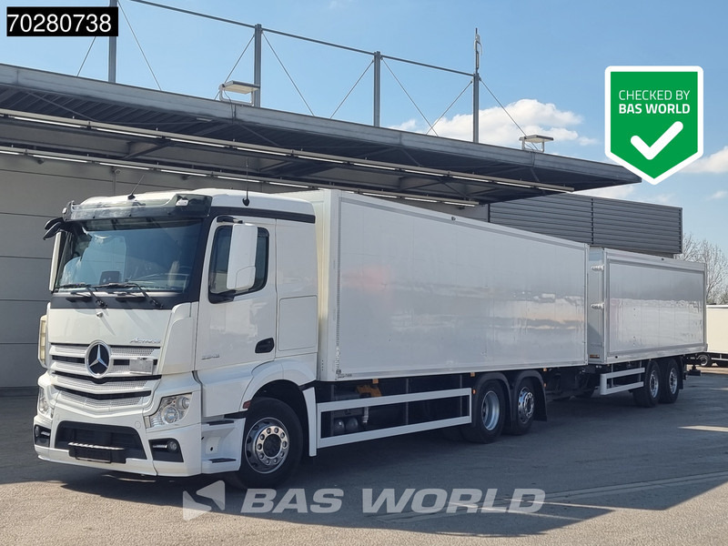 Mercedes-Benz Actros 2543 6X2 Combi Retarder ACC Navi Ladebordwand 360°camera Euro 6 - Tovornjak zabojnik: slika 1 Mercedes-Benz Actros 2543 6X2 Combi Retarder ACC Navi Ladebordwand 360°camera Euro 6 - Tovornjak zabojnik: slika 1