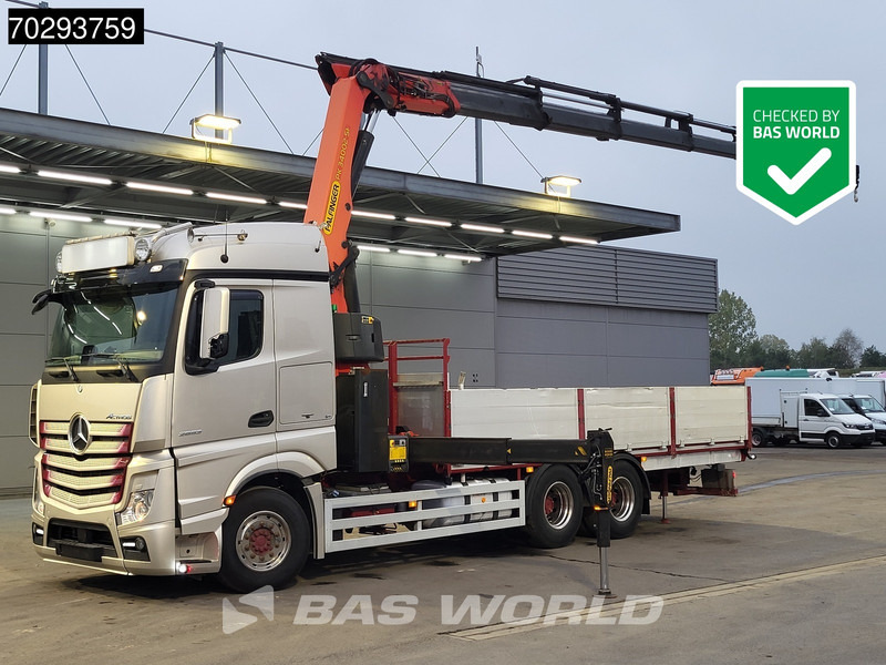 Mercedes-Benz Actros 2653 Actros 6X4 Palfinger PK34002 SH Kran Crane Retarder Xenon Euro 6 - Tovornjak s kesonom, Tovornjak z dvigalom: slika 1 Mercedes-Benz Actros 2653 Actros 6X4 Palfinger PK34002 SH Kran Crane Retarder Xenon Euro 6 - Tovornjak s kesonom, Tovornjak z dvigalom: slika 1