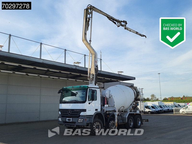 Mercedes-Benz Actros 3241 8X4 Putzmeister TMM 21-G2 PUMI 7m3 Mixer Big-Axle Steelsuspension 3-Pedals Euro 3 - Črpalka za beton: slika 1 Mercedes-Benz Actros 3241 8X4 Putzmeister TMM 21-G2 PUMI 7m3 Mixer Big-Axle Steelsuspension 3-Pedals Euro 3 - Črpalka za beton: slika 1