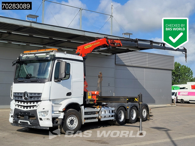 Mercedes-Benz Actros 3245 Actros 8X4 Palfinger PK22002 EH Crane 17tons hooklift Big-Axle Lift+Lenkachse Navi Euro 6 - Kotalni prekucni tovornjak, Tovornjak z dvigalom: slika 1 Mercedes-Benz Actros 3245 Actros 8X4 Palfinger PK22002 EH Crane 17tons hooklift Big-Axle Lift+Lenkachse Navi Euro 6 - Kotalni prekucni tovornjak, Tovornjak z dvigalom: slika 1