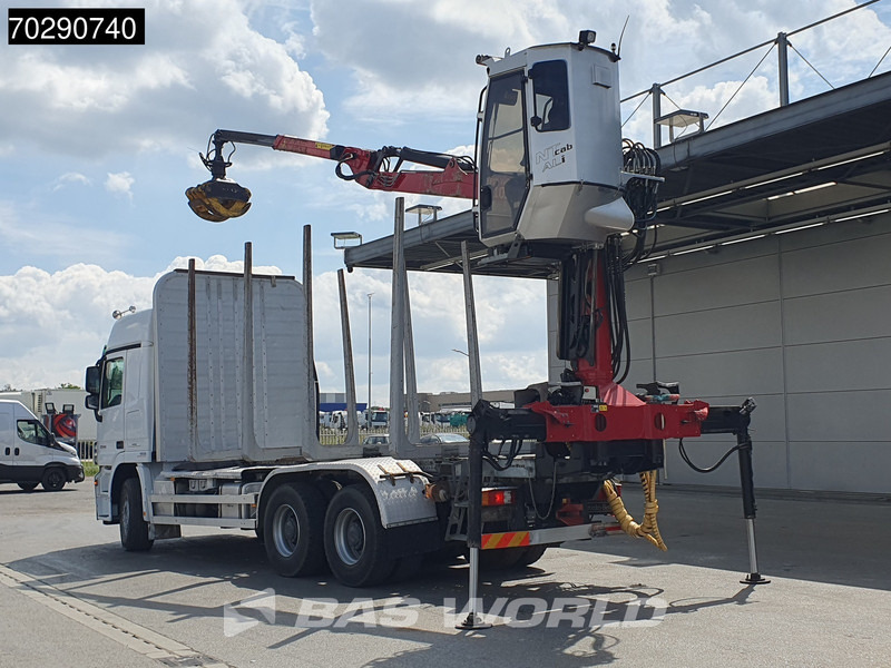 Mercedes-Benz Actros 3346 6X4 Original KM's! FTG V10CX.81 Kran Crane Holztransport Big-Axle Steelsuspension - Tovornjak za prevoz lesa, Tovornjak z dvigalom: slika 2 Mercedes-Benz Actros 3346 6X4 Original KM's! FTG V10CX.81 Kran Crane Holztransport Big-Axle Steelsuspension - Tovornjak za prevoz lesa, Tovornjak z dvigalom: slika 2