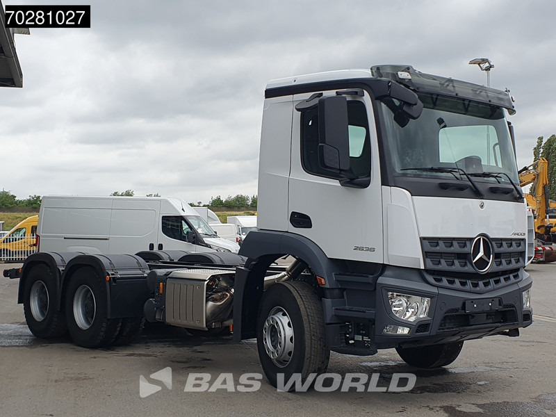 Mercedes-Benz Arocs 2636 6X4 NEW chassis Flywheel PTO Big-Axle Automatic Steelsuspension Euro 6 - Tovornjak-šasija: slika 3 Mercedes-Benz Arocs 2636 6X4 NEW chassis Flywheel PTO Big-Axle Automatic Steelsuspension Euro 6 - Tovornjak-šasija: slika 3