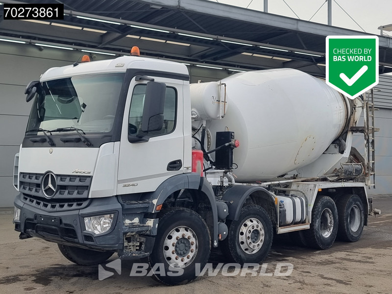 Mercedes-Benz Arocs 3240 8X4 9m3 Steelsuspension Automatic Alcoa's Euro 6 - Avtomešalec: slika 1 Mercedes-Benz Arocs 3240 8X4 9m3 Steelsuspension Automatic Alcoa's Euro 6 - Avtomešalec: slika 1