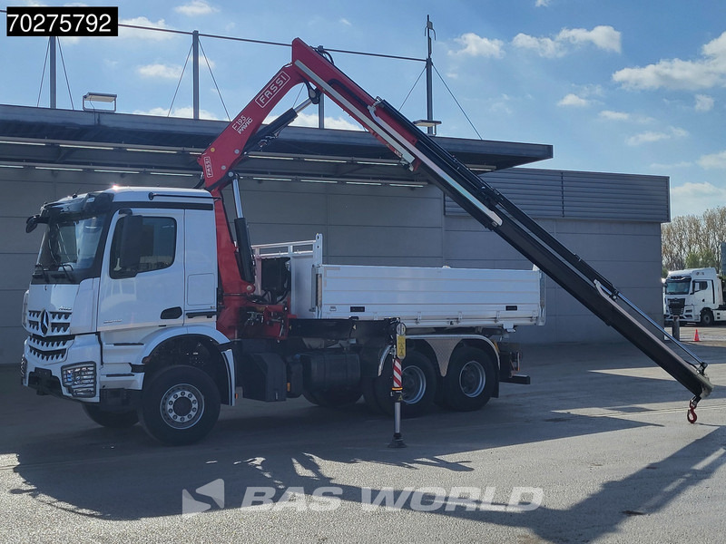 Mercedes-Benz Arocs 3348 6X4 Fasi F195A.2.24 Kran 3 sided tipper 9m3 Big-Axle Navi Euro 6 - Tovornjak prekucnik, Tovornjak z dvigalom: slika 3 Mercedes-Benz Arocs 3348 6X4 Fasi F195A.2.24 Kran 3 sided tipper 9m3 Big-Axle Navi Euro 6 - Tovornjak prekucnik, Tovornjak z dvigalom: slika 3