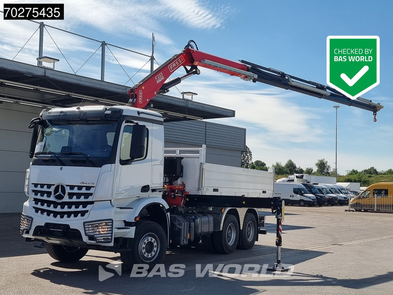 Mercedes-Benz Arocs 3348 6X4 Fassi F255A2.24 Kran Crane 9m3 3-Sided Tipper Big-Axle Euro 6 - Tovornjak prekucnik, Tovornjak z dvigalom: slika 1 Mercedes-Benz Arocs 3348 6X4 Fassi F255A2.24 Kran Crane 9m3 3-Sided Tipper Big-Axle Euro 6 - Tovornjak prekucnik, Tovornjak z dvigalom: slika 1