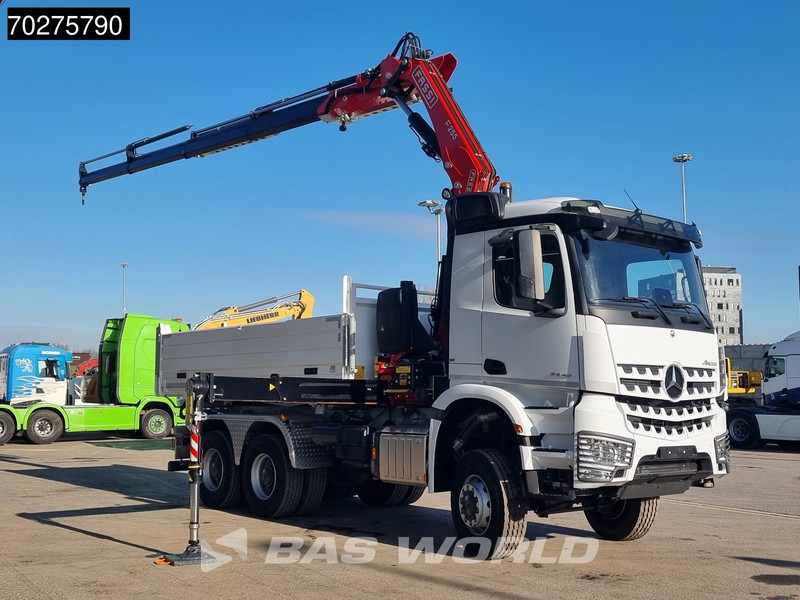 Mercedes-Benz Arocs 3348 6X6 Full Steel Retarder Fassi 25T/M Crane Kran Euro 6 - Tovornjak prekucnik, Tovornjak z dvigalom: slika 3 Mercedes-Benz Arocs 3348 6X6 Full Steel Retarder Fassi 25T/M Crane Kran Euro 6 - Tovornjak prekucnik, Tovornjak z dvigalom: slika 3