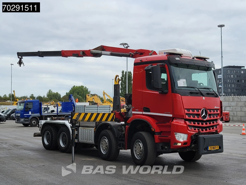 Mercedes-Benz Arocs 4145 8X4 NL-Truck HMF RCL 5300 Crane Hyva 26-51-S Hooklift Steelsuspension Big-Axle Automatic Euro 6 - Kotalni prekucni tovornjak, Tovornjak z dvigalom: slika 5 Mercedes-Benz Arocs 4145 8X4 NL-Truck HMF RCL 5300 Crane Hyva 26-51-S Hooklift Steelsuspension Big-Axle Automatic Euro 6 - Kotalni prekucni tovornjak, Tovornjak z dvigalom: slika 5
