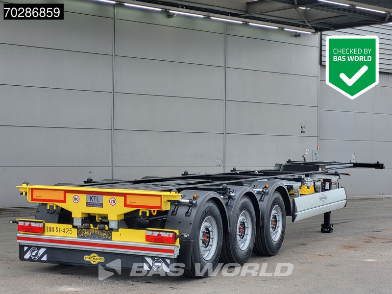 Orthaus TR 3 axles Mutli'45 Lift Axle Extendable SAF - Kontejnerska polprikolica/ Polprikolica z zamenljivim tovoriščem: slika 1 Orthaus TR 3 axles Mutli'45 Lift Axle Extendable SAF - Kontejnerska polprikolica/ Polprikolica z zamenljivim tovoriščem: slika 1