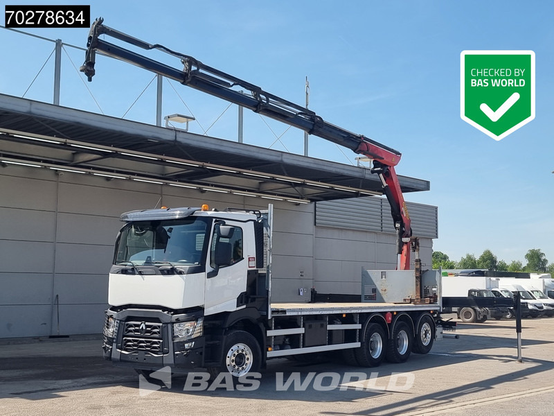 Renault C 480 8X4 Palfinger 24.001 SLD5 Kran Crane Lift-Lenkachse Euro 6 - Tovornjak s kesonom, Tovornjak z dvigalom: slika 1 Renault C 480 8X4 Palfinger 24.001 SLD5 Kran Crane Lift-Lenkachse Euro 6 - Tovornjak s kesonom, Tovornjak z dvigalom: slika 1