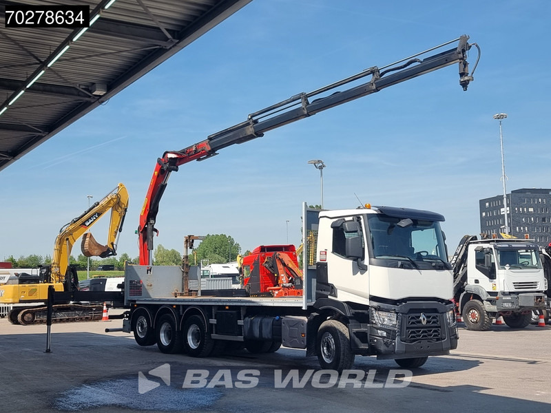 Renault C 480 8X4 Palfinger 24.001 SLD5 Kran Crane Lift-Lenkachse Euro 6 - Tovornjak s kesonom, Tovornjak z dvigalom: slika 3 Renault C 480 8X4 Palfinger 24.001 SLD5 Kran Crane Lift-Lenkachse Euro 6 - Tovornjak s kesonom, Tovornjak z dvigalom: slika 3