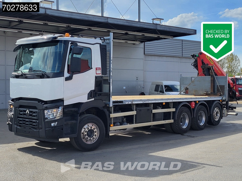 Renault C 480 8X4 Palfinger PK24.001 SLD5 Crane Kran Automatic Liftachse Euro 6 - Tovornjak s kesonom, Tovornjak z dvigalom: slika 1 Renault C 480 8X4 Palfinger PK24.001 SLD5 Crane Kran Automatic Liftachse Euro 6 - Tovornjak s kesonom, Tovornjak z dvigalom: slika 1