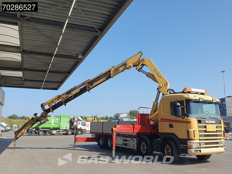Scania 124G 470 8X4 Palfinger PK45000 C4 Crane Kran Fly-Jib Manual Steering Axle Euro 3 - Tovornjak s kesonom, Tovornjak z dvigalom: slika 3 Scania 124G 470 8X4 Palfinger PK45000 C4 Crane Kran Fly-Jib Manual Steering Axle Euro 3 - Tovornjak s kesonom, Tovornjak z dvigalom: slika 3
