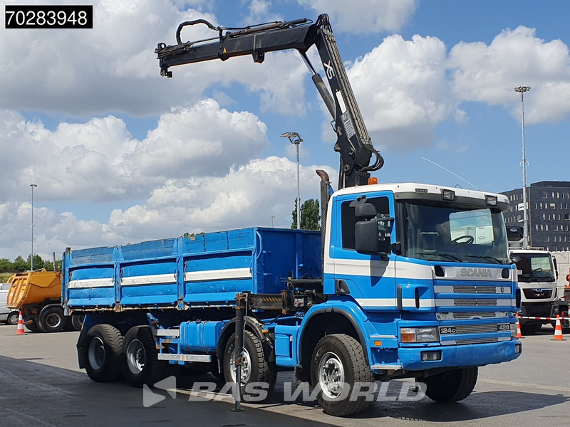 Scania G420 8X4 15m3 tipper Hiab 144 Crane Steelsuspension Manual Big-Axle Euro 3 - Tovornjak prekucnik, Tovornjak z dvigalom: slika 3 Scania G420 8X4 15m3 tipper Hiab 144 Crane Steelsuspension Manual Big-Axle Euro 3 - Tovornjak prekucnik, Tovornjak z dvigalom: slika 3