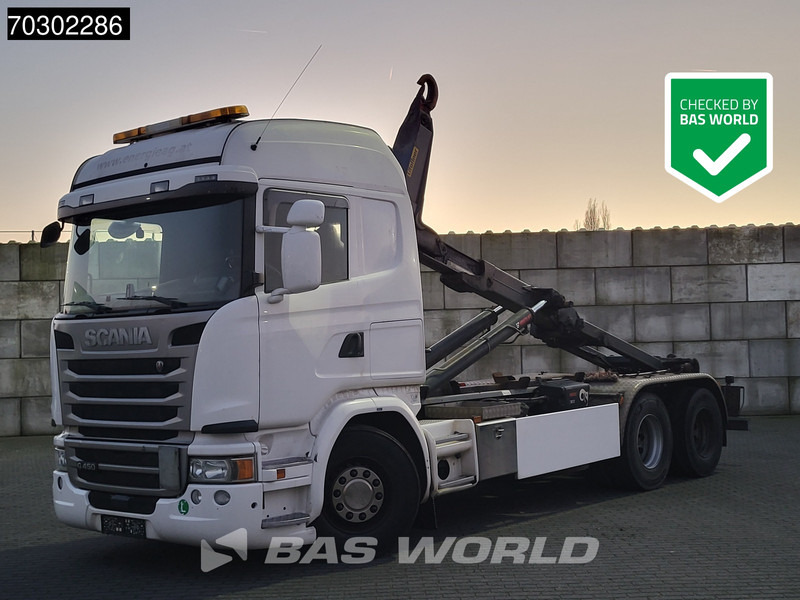 Scania G450 6X2 HIAB XR21Z59 containersystem 3-pedals Retarder Lift-Axle Euro 6 - Kotalni prekucni tovornjak: slika 1 Scania G450 6X2 HIAB XR21Z59 containersystem 3-pedals Retarder Lift-Axle Euro 6 - Kotalni prekucni tovornjak: slika 1