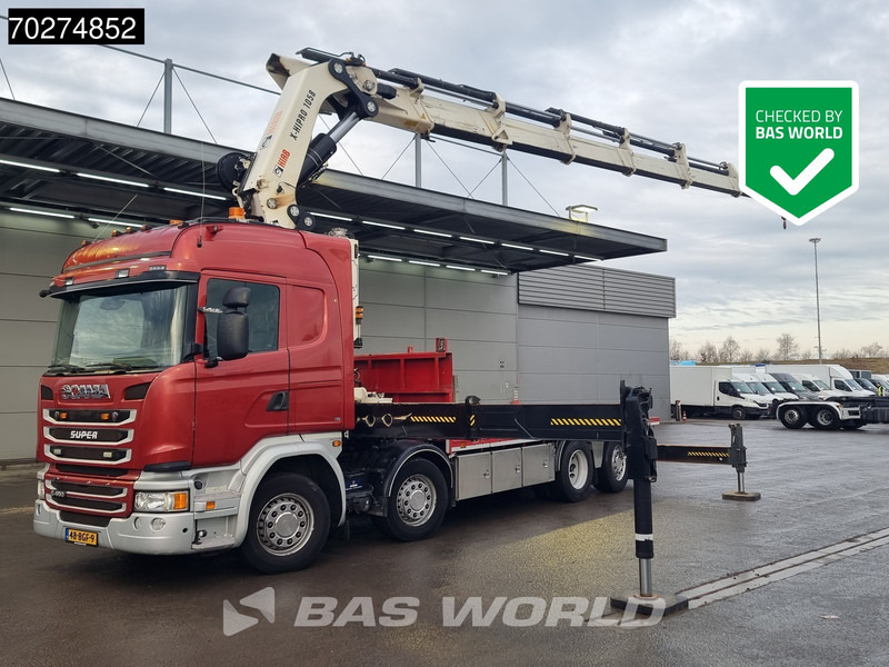 Scania G450 8X2 NL-Truck Hiab X-HIPRO 1058EP-6 Kran Front stab Retarder Euro 6 - Tovornjak s kesonom, Tovornjak z dvigalom: slika 1 Scania G450 8X2 NL-Truck Hiab X-HIPRO 1058EP-6 Kran Front stab Retarder Euro 6 - Tovornjak s kesonom, Tovornjak z dvigalom: slika 1