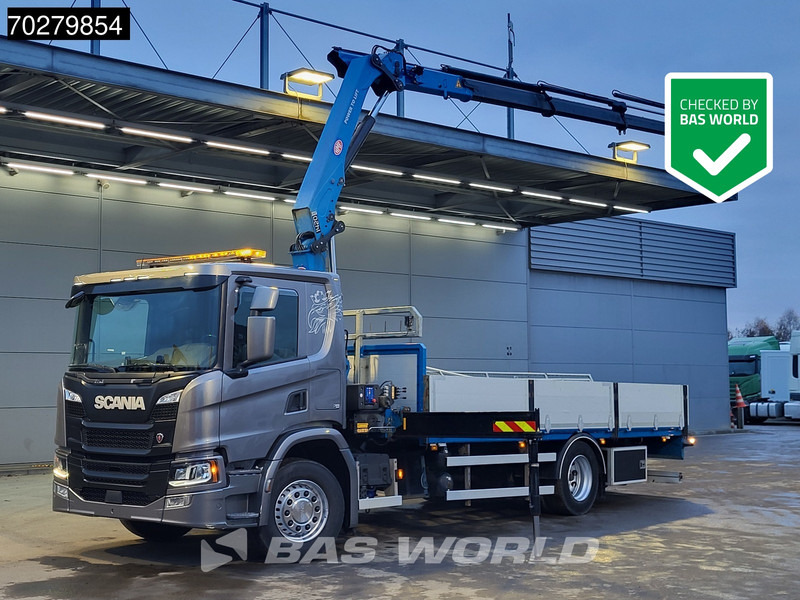 Scania P280 4X2 HMF 1420K-RC Kran Crane Leather seats Automatic Euro 6 - Tovornjak s kesonom, Tovornjak z dvigalom: slika 1 Scania P280 4X2 HMF 1420K-RC Kran Crane Leather seats Automatic Euro 6 - Tovornjak s kesonom, Tovornjak z dvigalom: slika 1