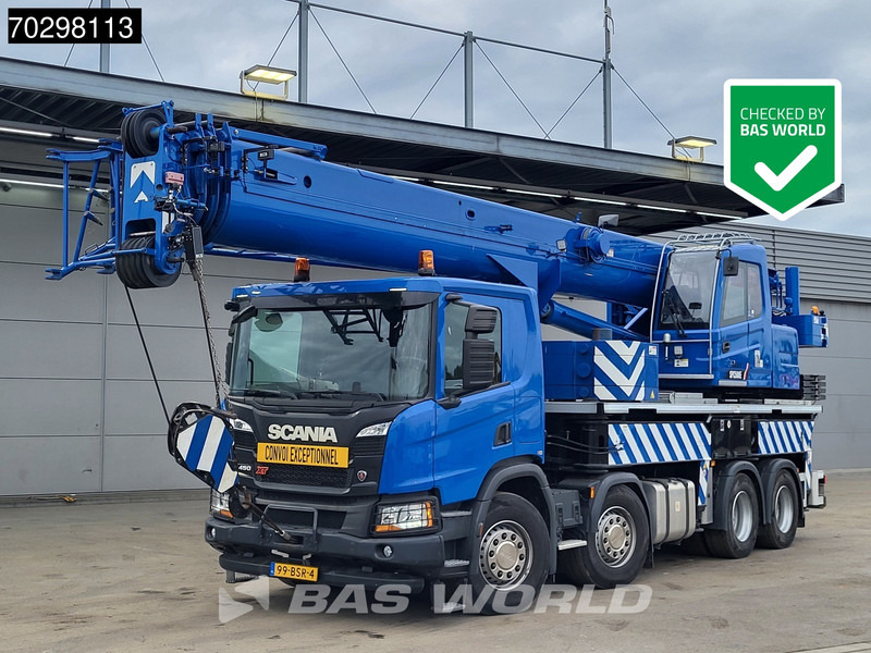 Scania P450 P 8X4 Palfinger/SANY SPC500E Telescopic Crane Retarder Navi Automatic Euro 6 - Tovornjak s kesonom, Tovornjak z dvigalom: slika 1 Scania P450 P 8X4 Palfinger/SANY SPC500E Telescopic Crane Retarder Navi Automatic Euro 6 - Tovornjak s kesonom, Tovornjak z dvigalom: slika 1