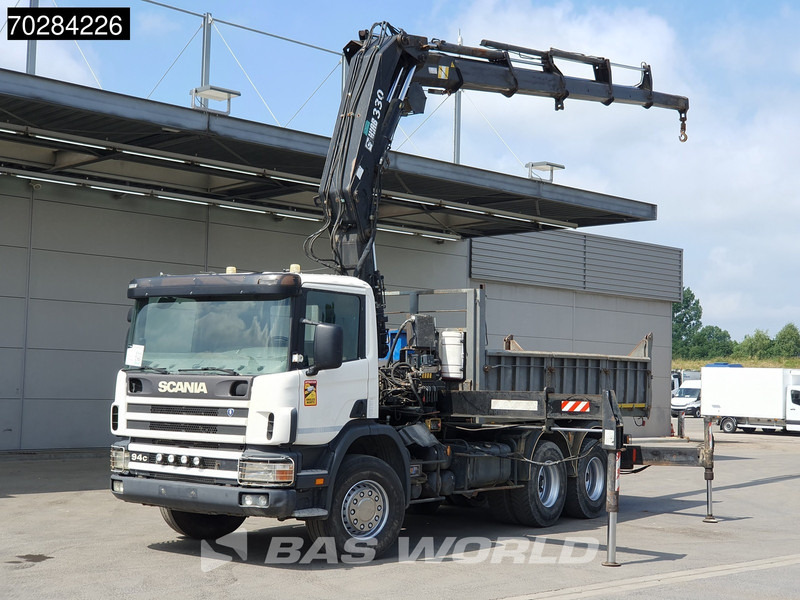 Scania P94 6X4 Hiab 330-4 Kran Crane 9m3 tipper Manual Steelsuspension Euro 3 - Tovornjak prekucnik, Tovornjak z dvigalom: slika 1 Scania P94 6X4 Hiab 330-4 Kran Crane 9m3 tipper Manual Steelsuspension Euro 3 - Tovornjak prekucnik, Tovornjak z dvigalom: slika 1